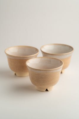 Sand Glaze Tea Cups